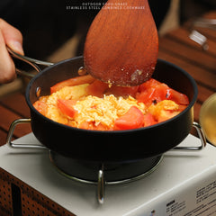 3pcs Outdoor Stainless Steel Cookware Set for Camping