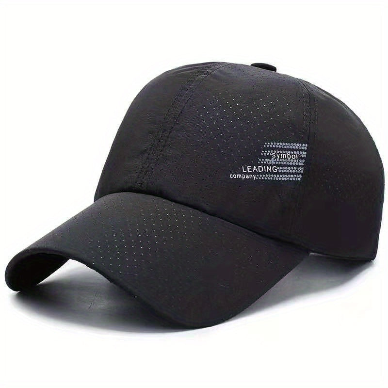 Mens Quick Drying Mesh Sunshade Cap Lightweight Baseball Cap
