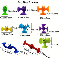 Bees Suction Cup Toy Soft Building Blocks Pop Sucker Toy Small Throw Darts Set