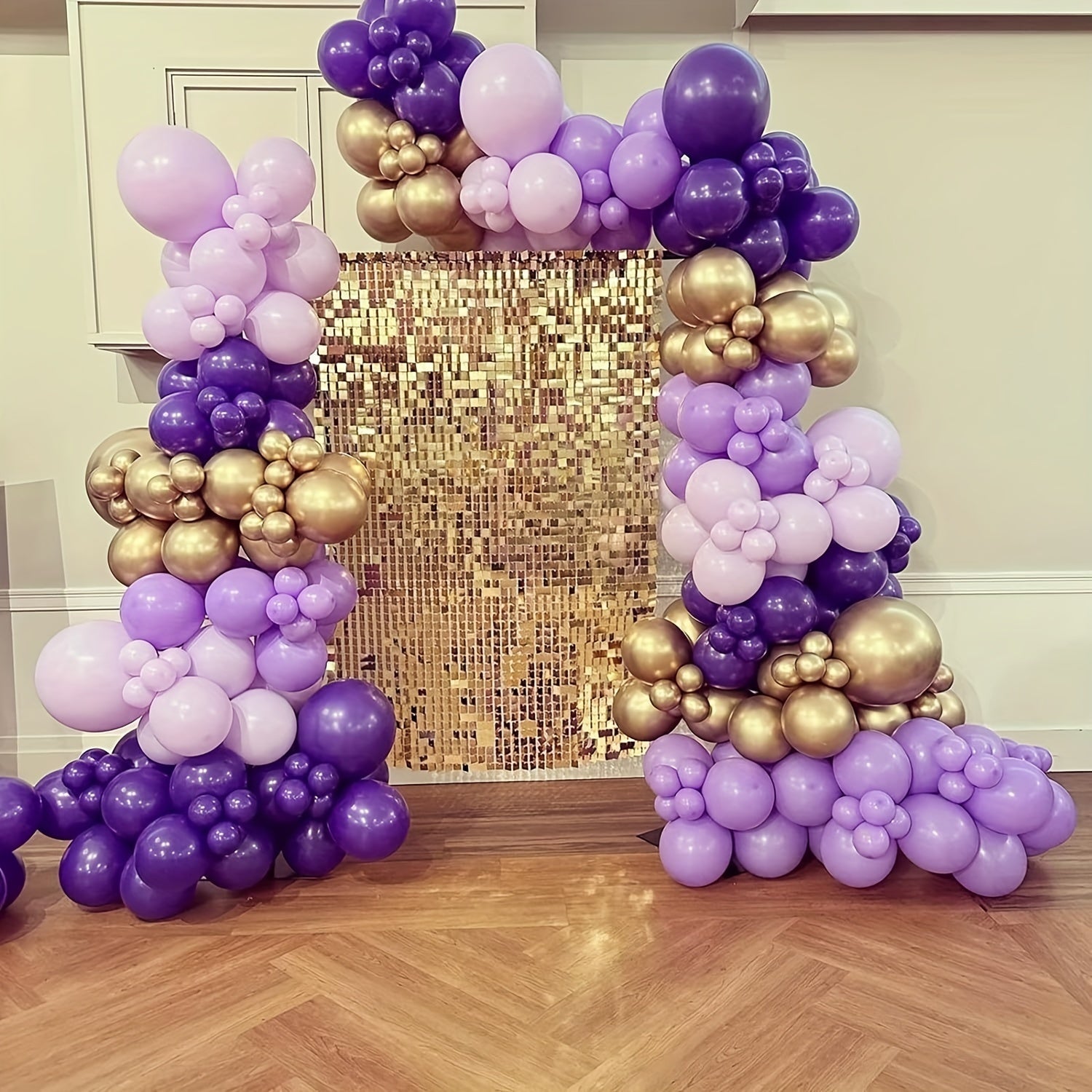 136pcs Pink Purple Balloon Garland Kit Wedding Bridal Shower