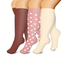 Copper Compression Socks 15-20 Mmhg Wide Calf Knee High Stockings