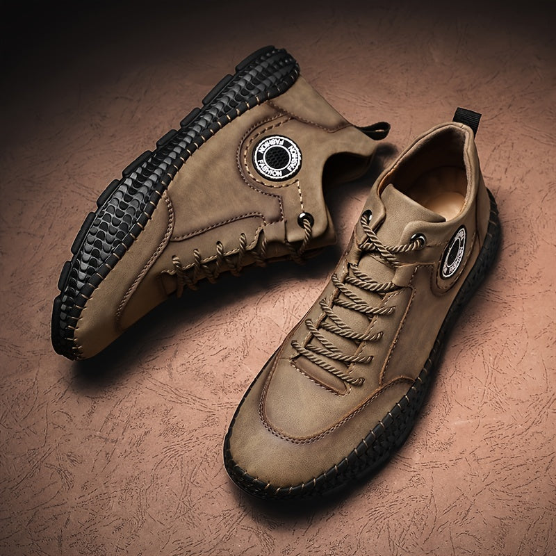 Men's Ankle Boots Casual Rubber Sole Walking Sneakers