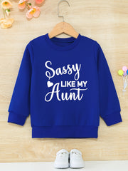 Girls' Sassy Aunt Graphic Active Pullovers