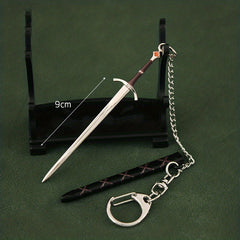 Metal Ancient Sword Model Key Chain Pendant Bag Funny Key Chain