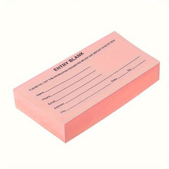 250 Blank Multicolor Raffle Tickets for School Event - Enrollment Form