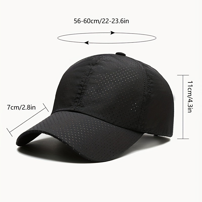 Breathable Quick Drying Sun Protection Baseball Cap for Outdoor Fishing