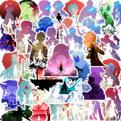 54pcs Vampire Warrior Stickers for Laptop Phone Car Water Bottle