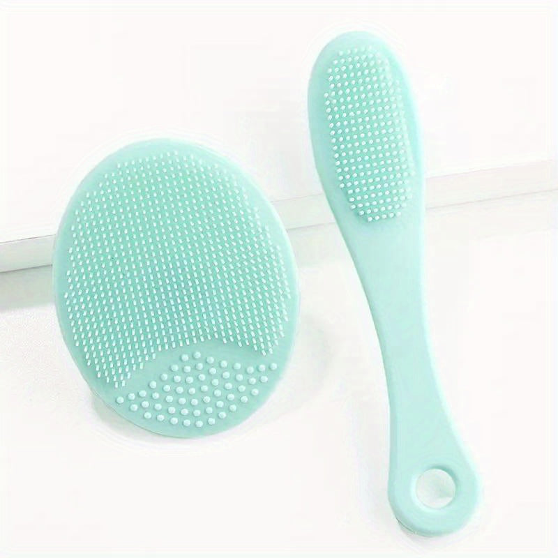 2pcs Mini Finger Nose Cleansing Silicone Brush