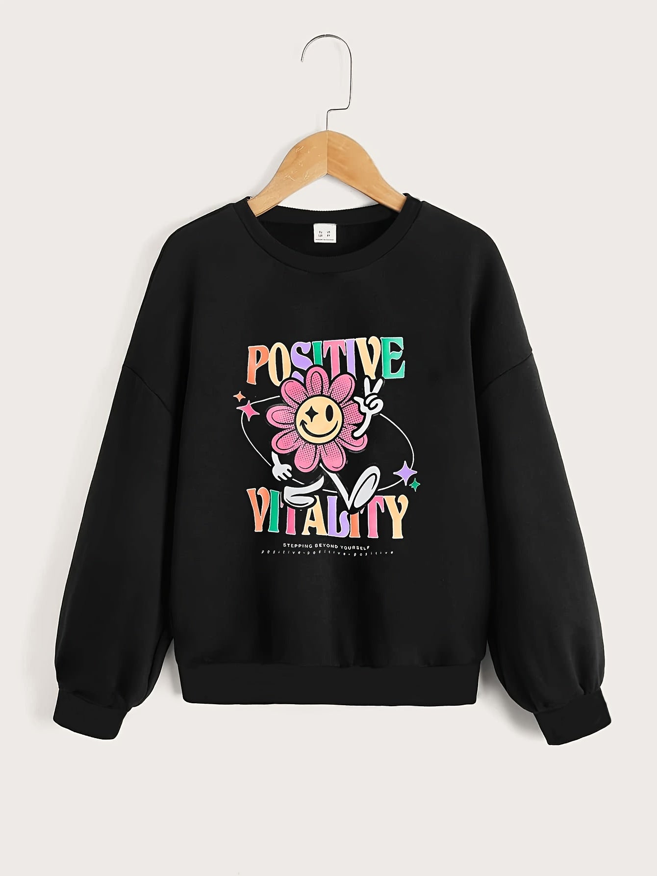 Kidlife Portrait Graphic Long Sleeve Sweatshirt Girls' Top