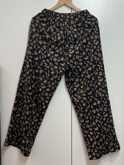 Floral Print Two-piece Set Wide Leg Pants & Tee