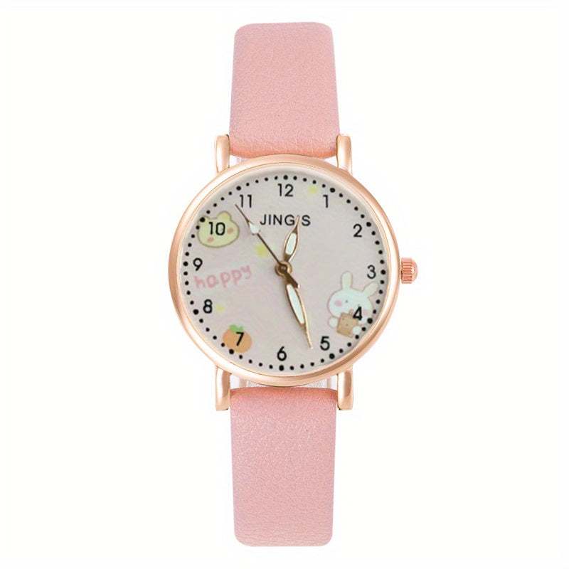 Rabbit Cartoon Quartz Watch for Students