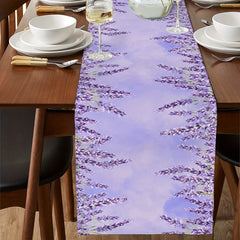 Long Lavender Purple Linen Table Runner 13x72 Inch