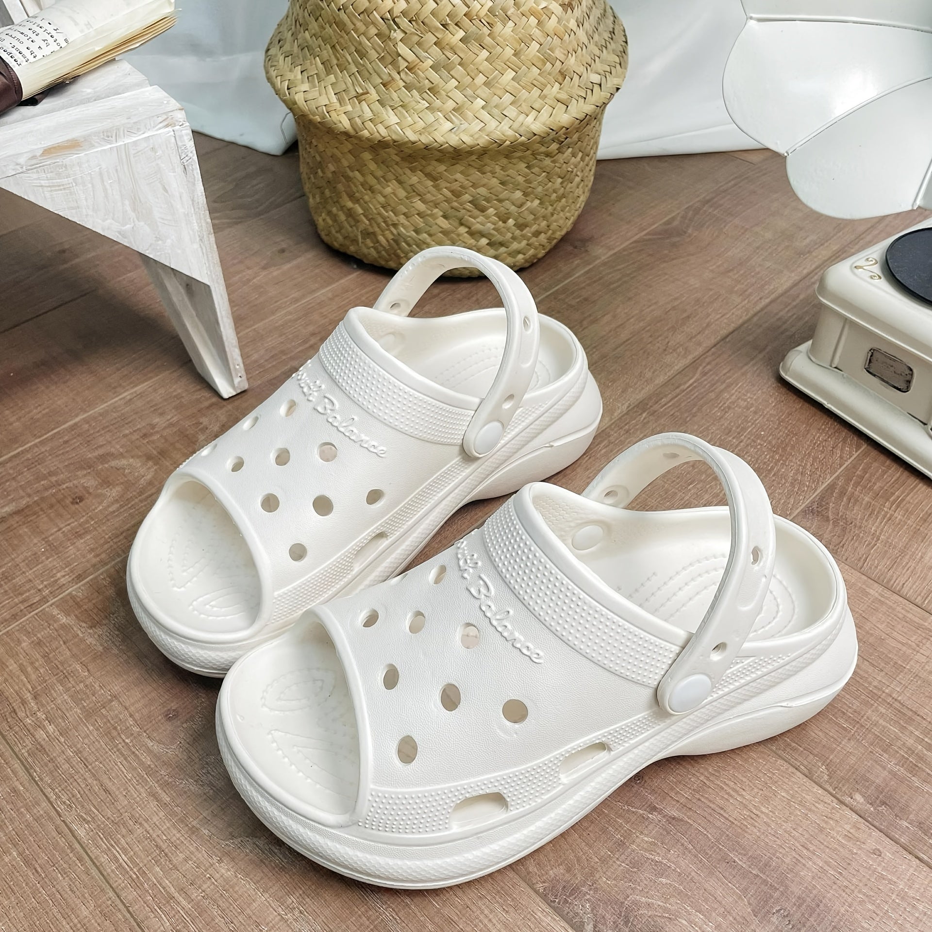 Women's Chunky Heel Clogs Open Toe Non Slip Sandals
