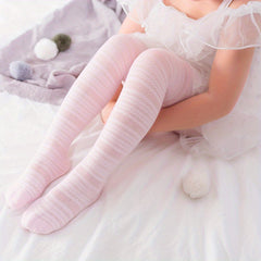 Girls Mesh Crew Tights Socks Breathable Leggings For Kids