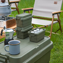 Solid Outdoor Camping Mini Storage Box Desktop Seasoning Bottle Storage Box
