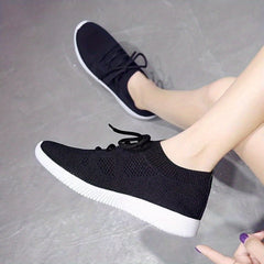 Women's Knitted Sports Shoes Lightweight Low Top Sneakers