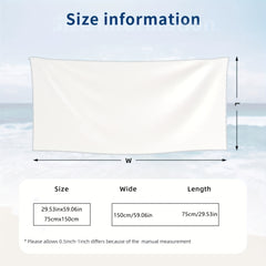 Quick Drying Beach Towel for Adults & Kids