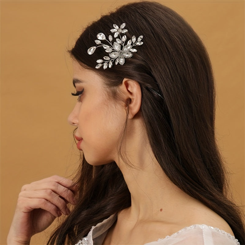 Crystal Head Piece Headwear Rhinestone Hairpin Wedding Hair Accessories