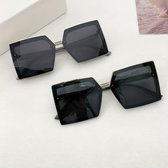 2Pairs Couple's Large Frame Sunglasses Vintage UV Protection