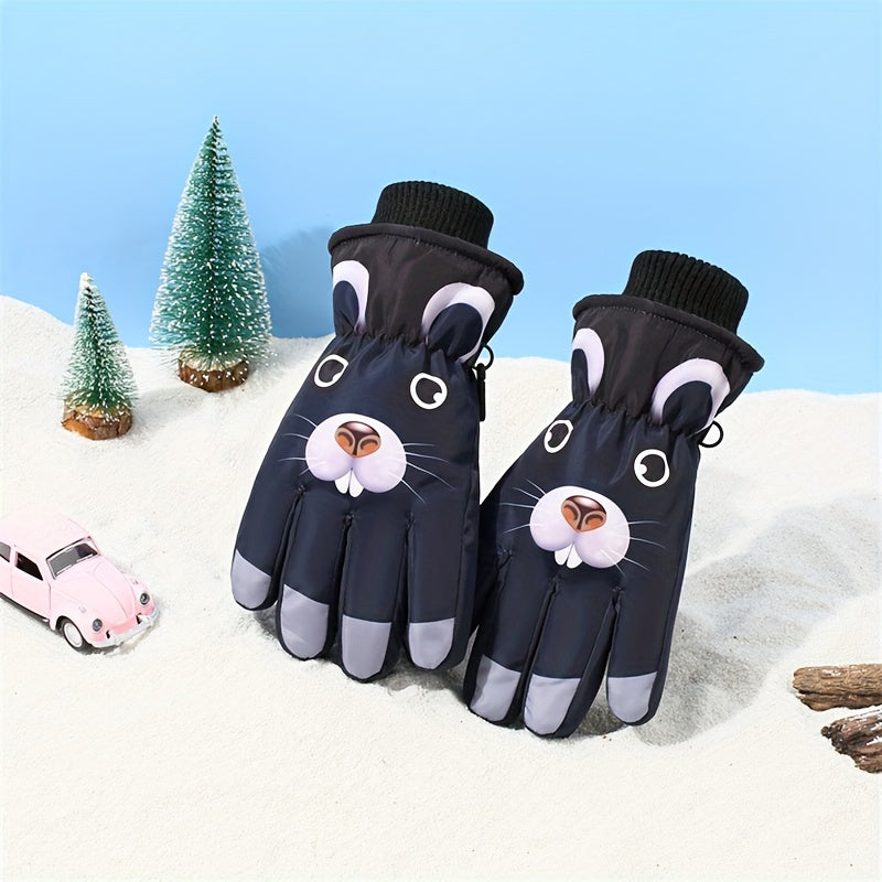 Waterproof Windproof Cartoon Skiing Gloves