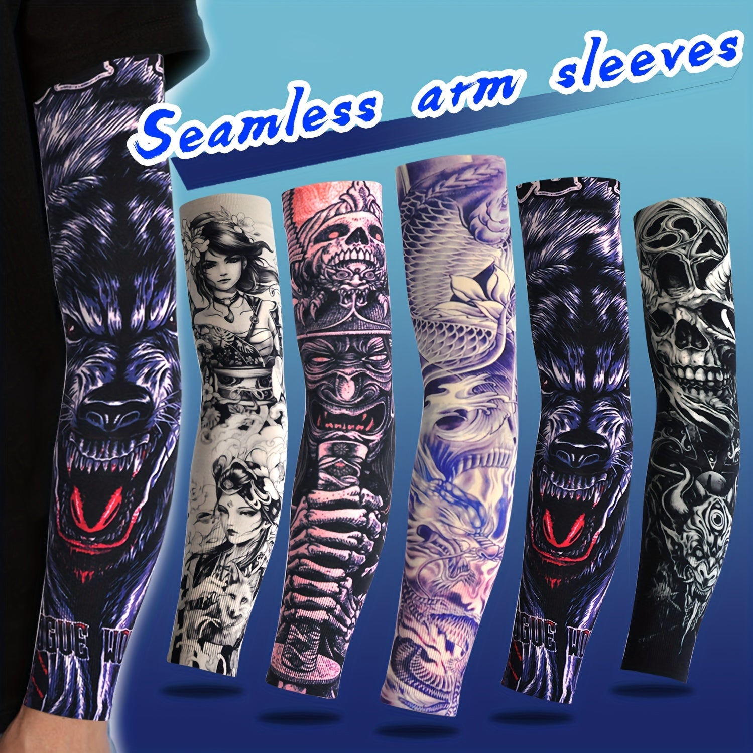 Thickened Sun Protection Cooling Sleeve Tattoo Cover Sleeves