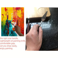 5pcs Stainless Steel Spatula Palette Set for Painting