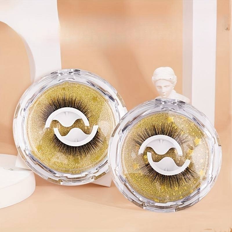 Self Adhesive Natural False Eyelashes Non-slip Waterproof Lashes