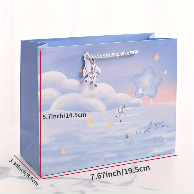 Horizontal Astronaut Planet Gift Bag for Kids Birthday