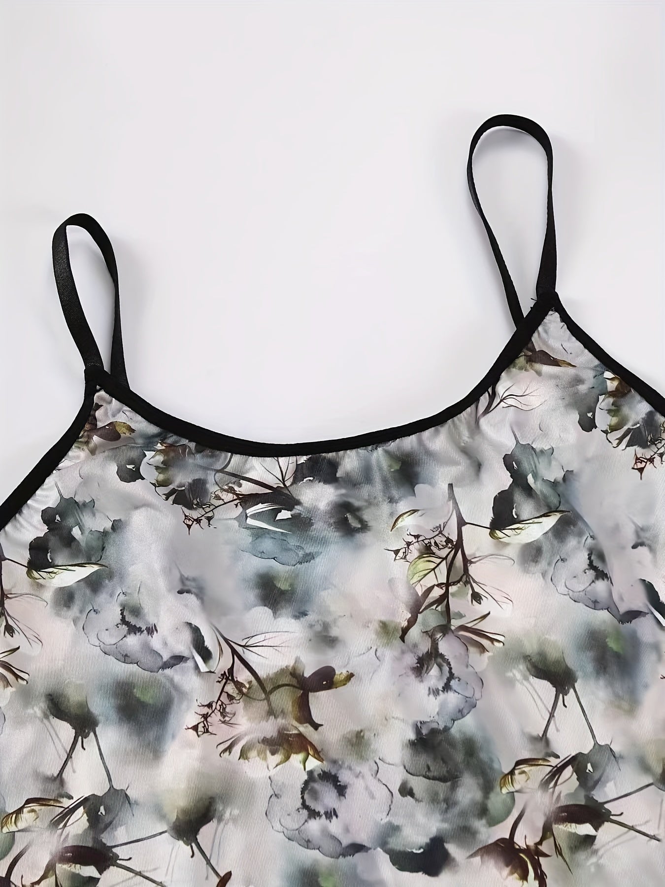 Ink Painting Print Bra & Panty Set