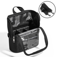 Makeup Brush Case Cosmetic Bag Organizer With Dividers and Shoulder Strap