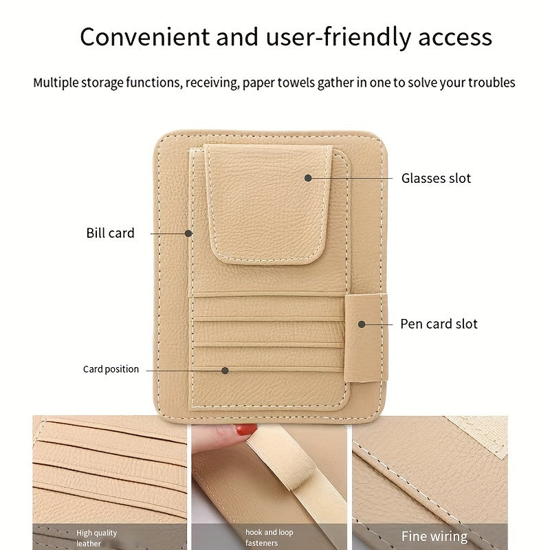 Car Sun Visor Organizer Pocket Auto Interior Accessories