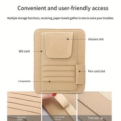 Car Sun Visor Organizer Pocket Auto Interior Accessories
