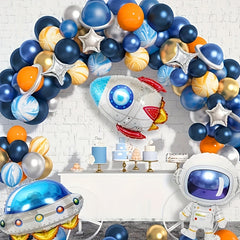 Space Astronaut Rocket Party Decoration Set