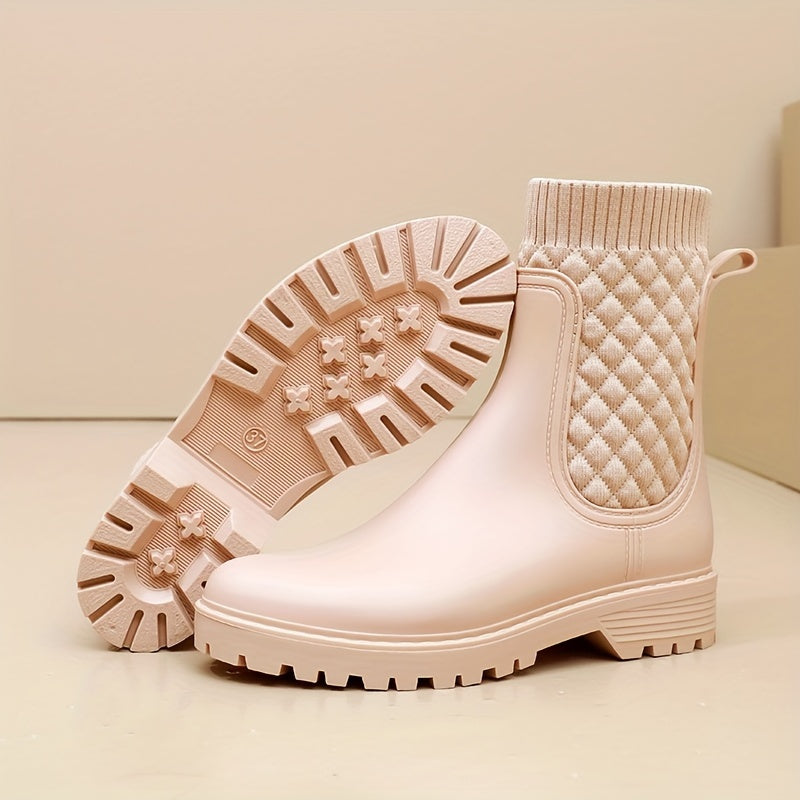 Women's Waterproof Non slip Rain Boots Comfortable Outdoor Shoes