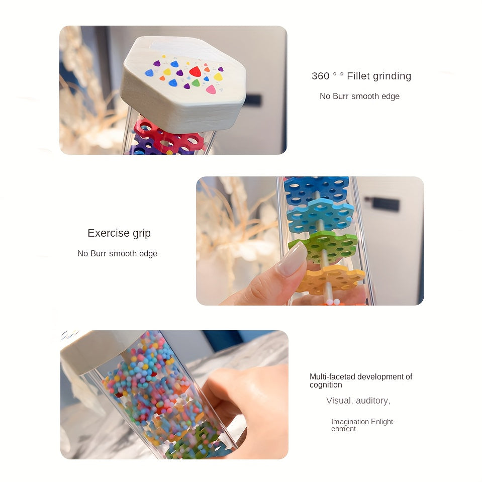 Wooden Rain Sound Tube Percussion Instrument for Baby Sensory Training
