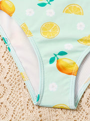 2pcs Lemon Bikini Swimsuit For Girls Summer Beach Gift