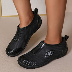 Waterproof Lightweight Anti slip Rain Shoes Star Pattern PVC Slip on Rubber Work