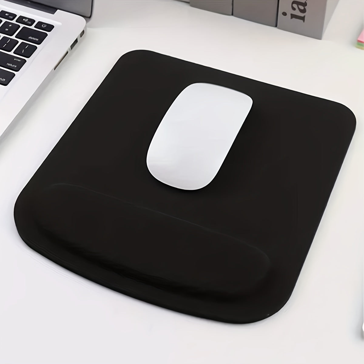 Mouse Pad Wrist Support Memory Foam Non-Slip Rubber Bottom