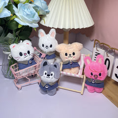 Cute K POP Style Plush Animal Charms - Hanging Decorations