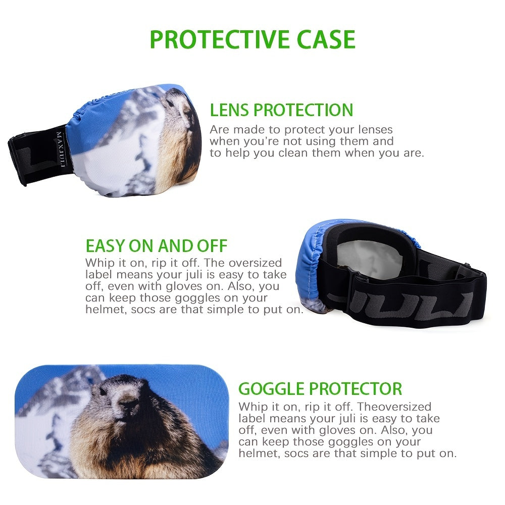 MAXJULI Microfiber Goggle Cover - Protects Lenses, Soft & Durable Material
