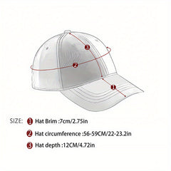 Washed Cotton Baseball Cap Adjustable Trucker Hat for Women Men
