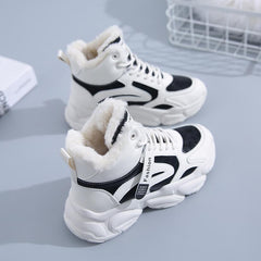 Women's Fleece Lined High Top Sneakers