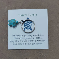 Turtle Pendant Keychain for Car Keys Backpacks Wallets