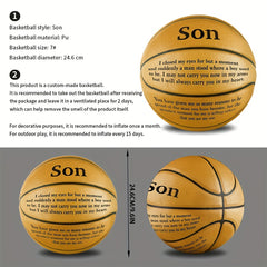 Love-Filled Basketball for Your Son - Perfect Gift!