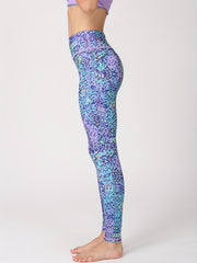 Printed Yoga Crop Pants for Women, Hip Lifting Fitness Leggings