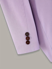 Solid Button Up Long Sleeve Blazer