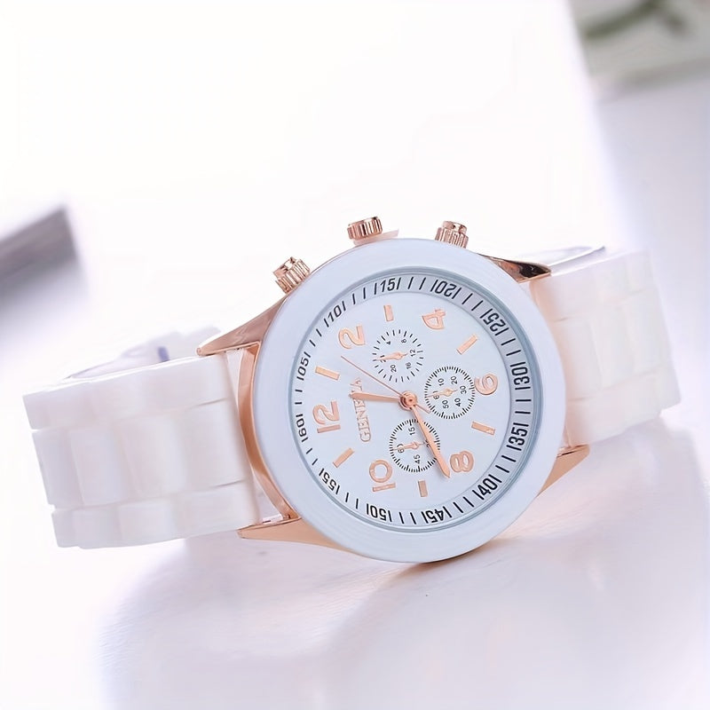 Colorful Silica Gel Quartz Watch for Outdoors