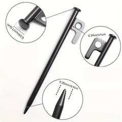 6pcs Heavy Duty Tent Stakes Steel Ground Nails for Camping
