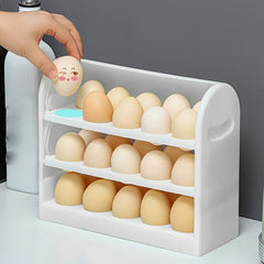 3-tier Egg Storage Box for Refrigerator, Side Door Container