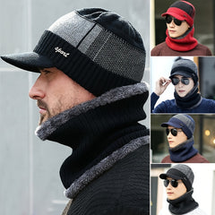 Thermal Fleece Hat Halter Set Thickened